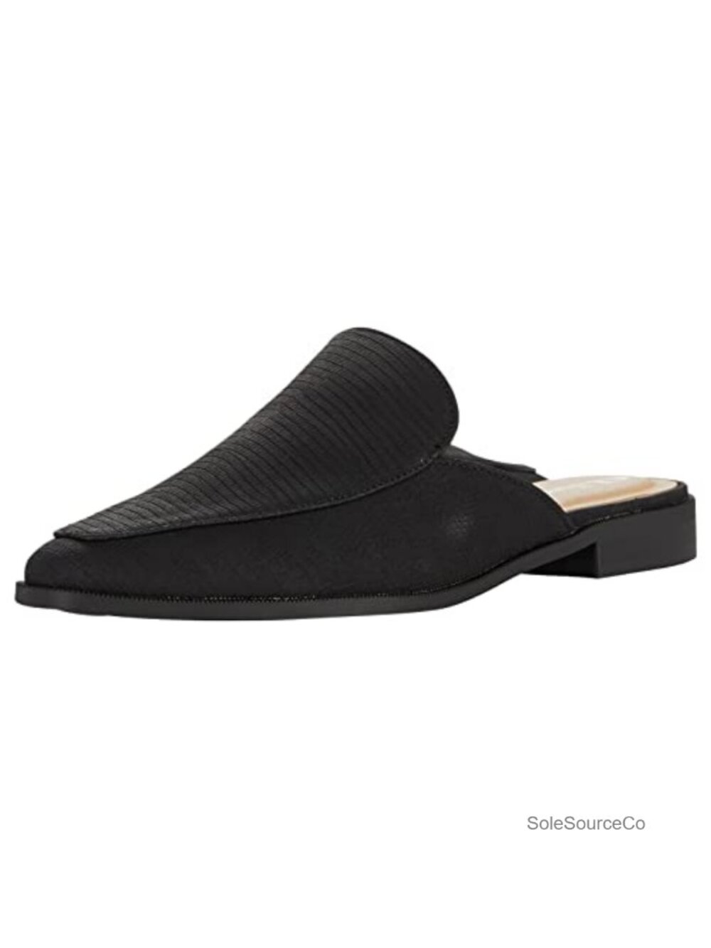 Womens Softest Pony Mule Loafer Slip-On Low Stack Heel Casual